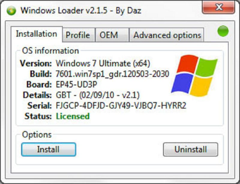 Windows Vista Loader By Daz
