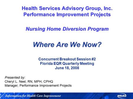 Florida Nursing Home Diversion Program